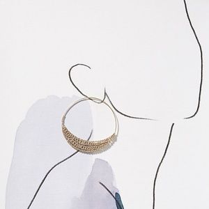 Anthropologie Jewelry - Anthropologie Riley Crochet Hoops Anthropologie Jewelry - Anthropologie Riley Crochet Hoops